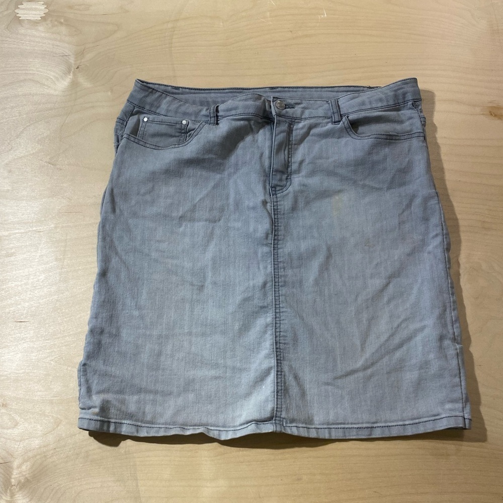 Vintage Jaclyn Smith Jean Skirt Size 14 (KD) - Picture 5 of 14